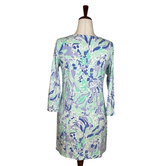 Lilly Pulitzer Marina Dress in Lilac Nice Ink Print    Size: L - Picture 4 of 5